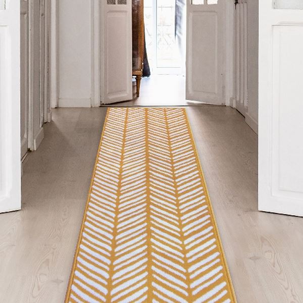 Maestro Herringbone Runner - Ochre